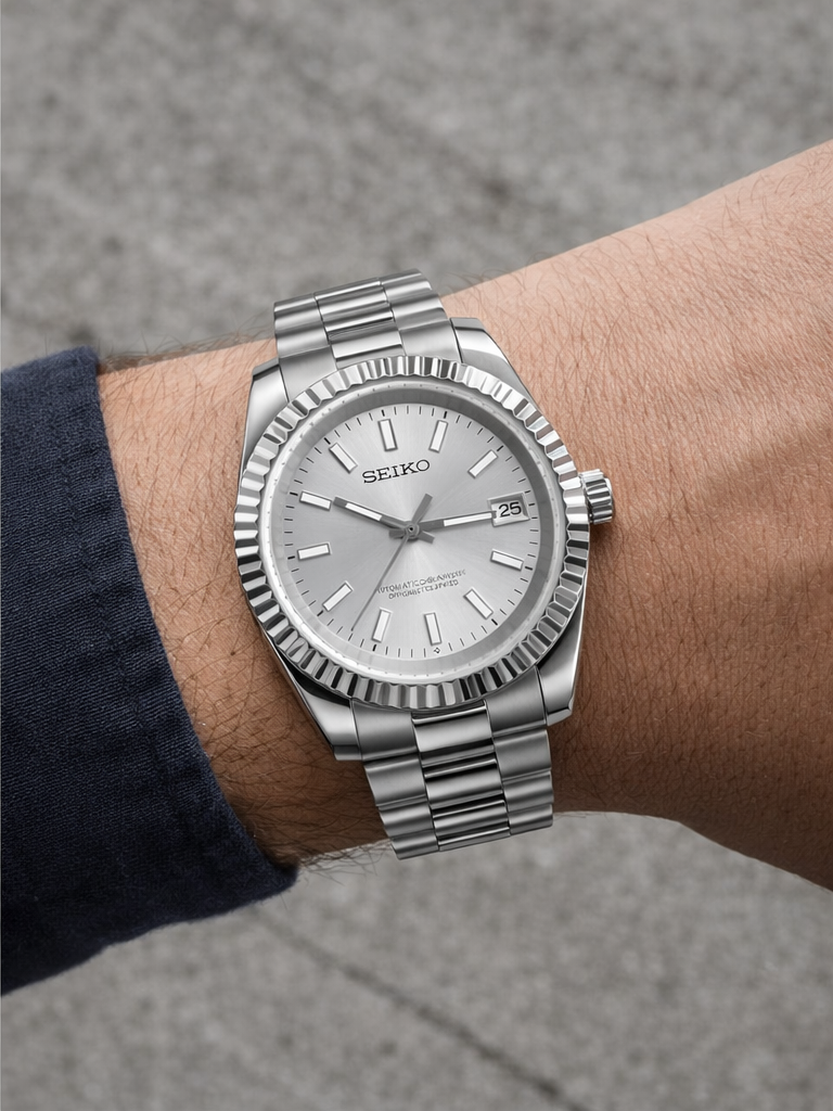 Seiko Mod Silver Dial