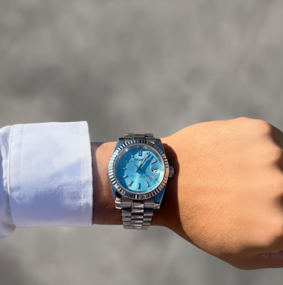Seiko Mod Oyster Perpetual (Tiffany blue)